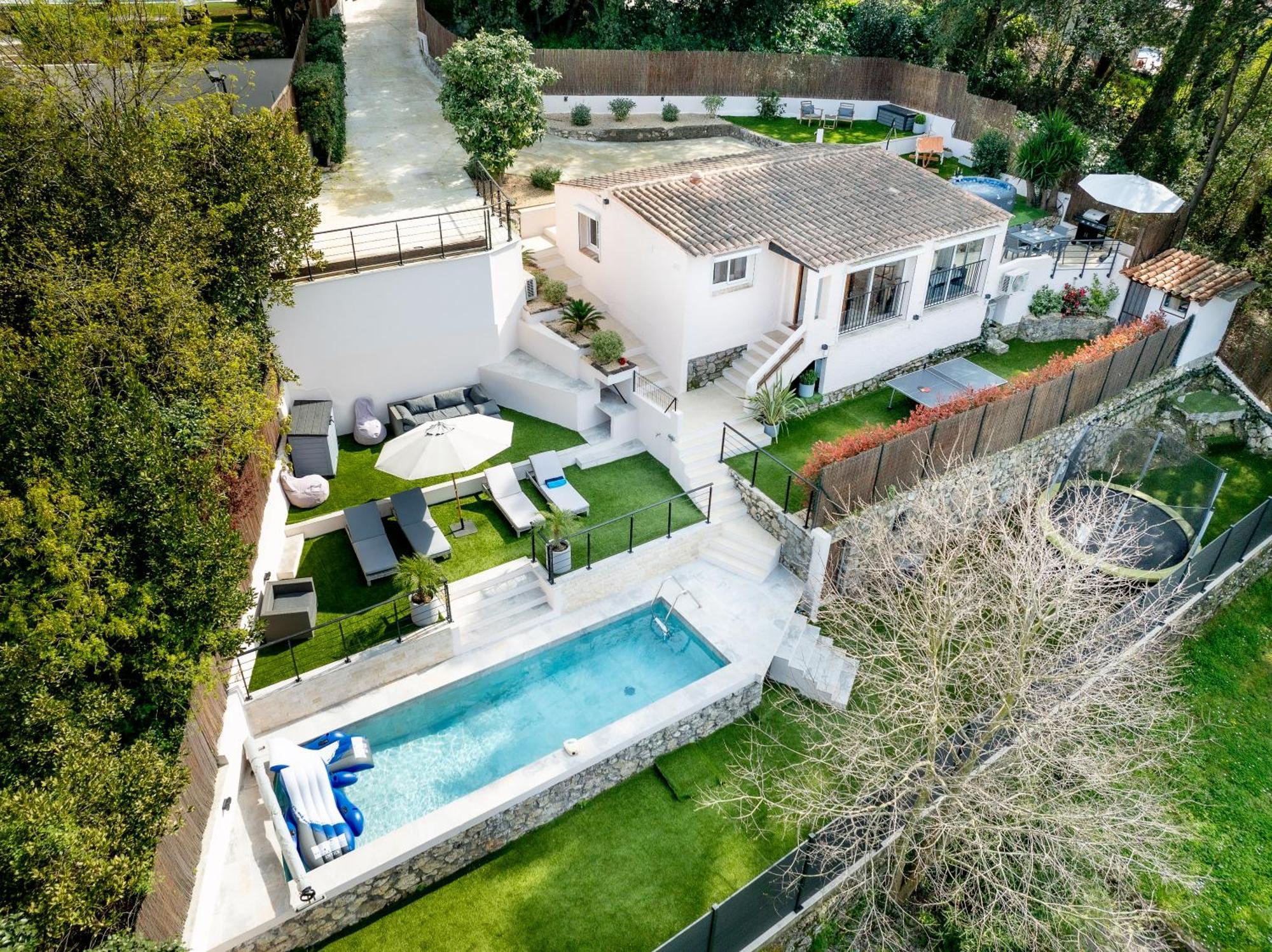 Villa Piscine-Jacuzzi-Videoprojecteur-Clim La Perle Rare à Mougins Extérieur photo