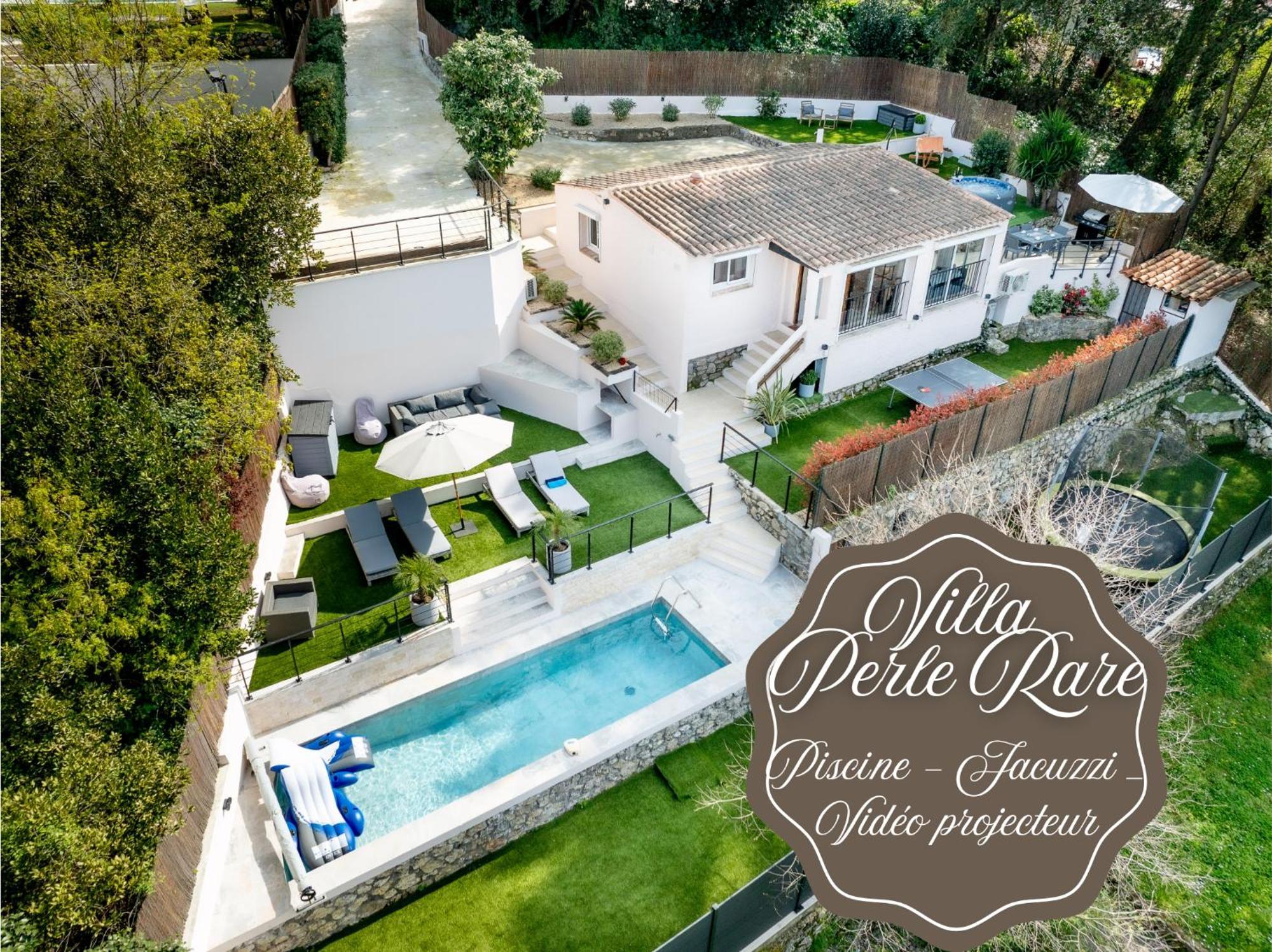 Villa Piscine-Jacuzzi-Videoprojecteur-Clim La Perle Rare à Mougins Extérieur photo