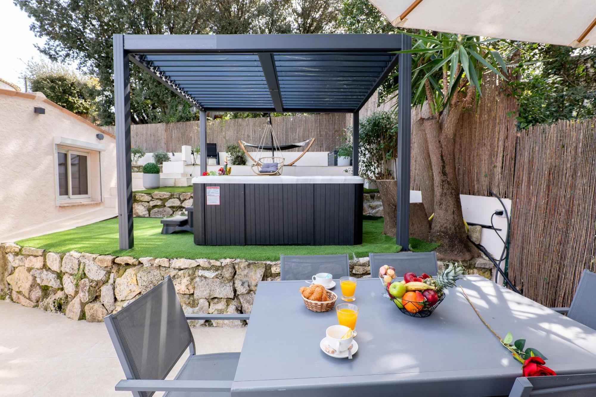 Villa Piscine-Jacuzzi-Videoprojecteur-Clim La Perle Rare à Mougins Extérieur photo